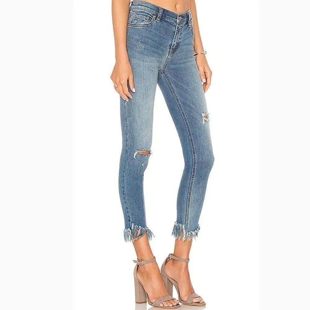 Free People Great Heights Frayed Skinny Jeans - Picture 2 of 6